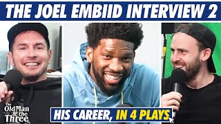 Joel Embiid On The Harden Fit KD Rivalry The Key To Drop Coverage Ben Simmons and More  4 Plays [upl. by Navillus]