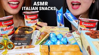 ASMR TRYING ITALIAN SNACKS chocolates  cookies 리얼사운드 먹방  KimampLiz ASMR [upl. by Notak803]