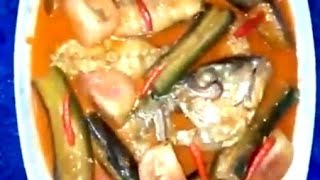 Gulai kari ikan jenahak campur terung [upl. by Bartolemo]