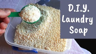 DIY Laundry Soap Powder with Handmade Soap Base [upl. by Kieger]