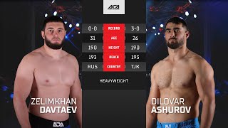 Зелимхан Давтаев vs Диловар Ашуров  Zelimkhan Davtaev vs Dilovar Ashurov  ACA YE 41 [upl. by Earle728]