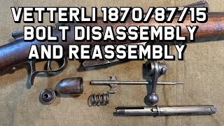 Vetterli 18708715 Bolt Disassembly and Reassembly [upl. by Nema]