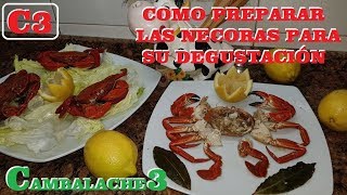 COMO PREPARAR LAS NÉCORAS PARA LA DEGUSTACIÓN [upl. by Tonya]