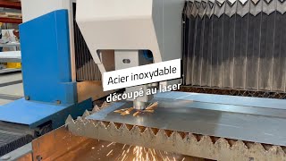 Acier inoxydable  Découpé au laser ️⃣ [upl. by Tamma]