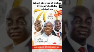 What I observed at Bishop Oyedepos birthday celebration  Pastor David Ibiyeomie [upl. by Hwang]