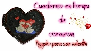 Cuaderno en forma de corazón Regalo San Valentin [upl. by Debbee]