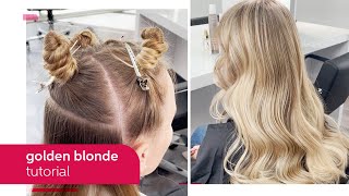 How to Create a Glossy Golden Blonde Hair Color with Koleston Perfect  Wella Professionals [upl. by Nitz360]