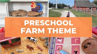 Preschool Farm Theme  Farm Activities for Preschoolers [upl. by Lavro]