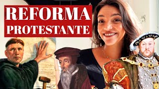 RESUMO REFORMA PROTESTANTE Luteranismo Calvinismo Anglicanismo e Contrarreforma Débora Aladim [upl. by Enortna533]