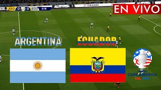 🔴EN VIVO Argentina vs Ecuador  Copa América 2024  Partido en vivo ahora [upl. by Simson761]