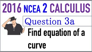 2016 NCEA 2 Calculus Exam Q3a [upl. by Sucul]