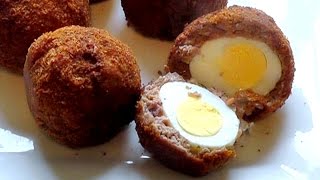 SCOTCH EGGS How to make Indian Spiced tasty recipe [upl. by Neliak981]