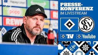 RELIVE PRESSEKONFERENZ MIT STEFFEN BAUMGART I 23 Spieltag I HSV vs SV Elversberg [upl. by Wenda]