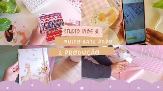 studio vlog 31 🌻✨ Produção bate papo sobre aplicativos que uso para edição de fotos e vídeos [upl. by Attoynek]