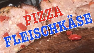 PIZZA FLEISCHKÄSE PIZZA LEBERKÄSE vom Grill  Klaus grillt [upl. by Nehpets959]