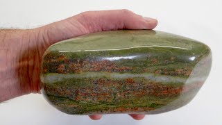 The Biggest Rock Ive Tumbled  Unakite [upl. by Ragouzis49]