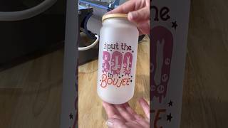 Sublimate on a frosted glass can tumbler with a press sublimation sublimationtutorial glasscan [upl. by Remsen]