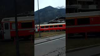 Trenino Rosso del Bernina Tirano 220124 [upl. by Terrilyn]