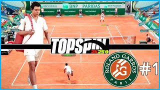 TopSpin 2K25 Player vs Player Online Gameplay  World Tour  Roland Garros Intense Matchup [upl. by Ettolrahs44]