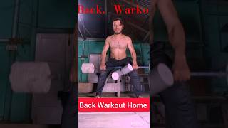 Back Warkout Home How To Build Back at home desi gym motivation [upl. by Mylor587]