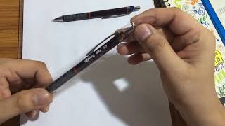 Rotring Tikky 05 mm and 07 mm mechanical pencil Burgundy colour [upl. by Adas]