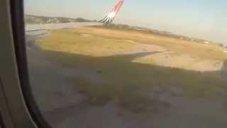 B738 Unstabilized Approach Leads to runway overrun at Thessaloniki Airport [upl. by Tesler]