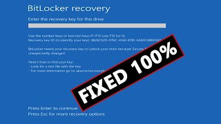 How To Unlock BitLocker Recovery In Lenovo Windows 11 [upl. by Chevalier]