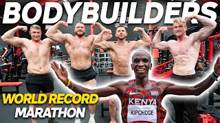 Bodybuilders Attempt Eliud Kipchoge’s World Record Marathon Pace [upl. by Lemuelah]