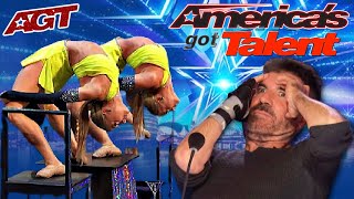 RYBKA TWINS AUDITION FOR AMERICAS GOT TALENT BTS [upl. by Greenwell697]