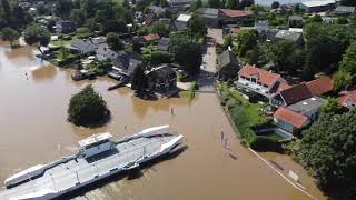 Hoogwater in Kessel  De Maas Limburg 2021 [upl. by Xet535]