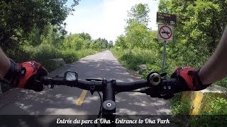 À vélo de Montréal au parc national d’Oka  Biking from Montreal to Oka National Park [upl. by Ayote]