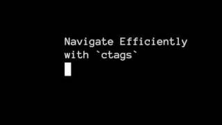 Navigate Efficiently with ctags in Vim [upl. by Ritch]