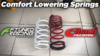 Installing Ftuned CLS  Comfort Lowering Springs  Myvi [upl. by Farrand304]