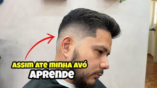 COMO FAZER CORTE DEGRADE MID FADE EM CAMADAS [upl. by Ronnoc]