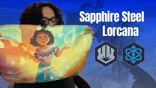 Sapphire Steel Lorcana Deck Invicto y Segundo Lugar lorcana [upl. by Otrevire]