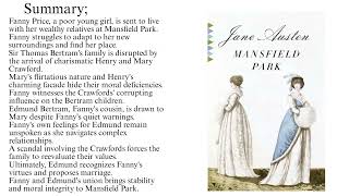 Mansfield park  Audiobook  full novel [upl. by Ytissac]