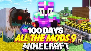 I Survived 100 Days with ALL THE MODS 9 In Minecraft [upl. by Dias]