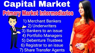 primary market intermediaries  capital market bba 3rd sem mdu [upl. by Redmer]