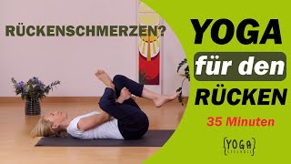 Yoga Übungen Rücken auch für Anfänger und gegen Rückenschmerzen 35 Minuten [upl. by Nerral773]