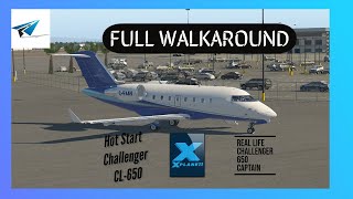 Hot Start Challenger 650 Walkaround Tutorial with a real life Challenger 650 Pilot [upl. by Natelson]