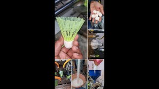 Badminton ShuttleCock Making In Factory 😲 [upl. by Aviva519]