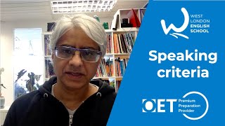 OET Speaking Criteria  West London English School  Facebook live  Occupational English Test [upl. by Britney352]