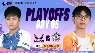 EN NAOS vs CES  PLAYOFFS STAGE DAY 5 WILD RIFT LEAGUEASIA 2 BO7 [upl. by Acinonrev297]