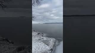 NOT SAFEJanuary 15 2024 Cooks Bay Ice Report Lake Simcoe [upl. by Nadaba]