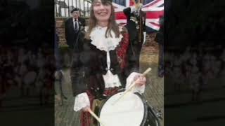 The Dagenham Girl Pipers  John Daddio Clarke [upl. by Llahsram]