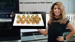 Ma recette de champignons de Paris farcis un vrai régal 😊 [upl. by Volin]