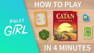 How to Play Catan in 4 Minutes  Rules Girl [upl. by Siegel]