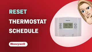 How to Reset the Schedule on the Honeywell RTH221B1021A Thermostat [upl. by Ecirbaf]