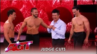 Messoudi Brothers Force Their Dad Out Of Retirement For RISKY Move  Americas Got Talent 2019 [upl. by Gunn]