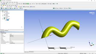 ANSYS Design Modeler Tutorial 5 SWEEP [upl. by Elatnahs]